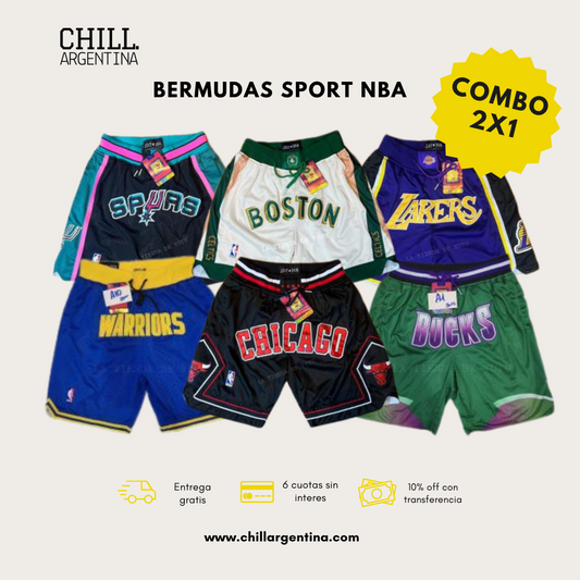 COMBO 2X1 SHORTS NBA