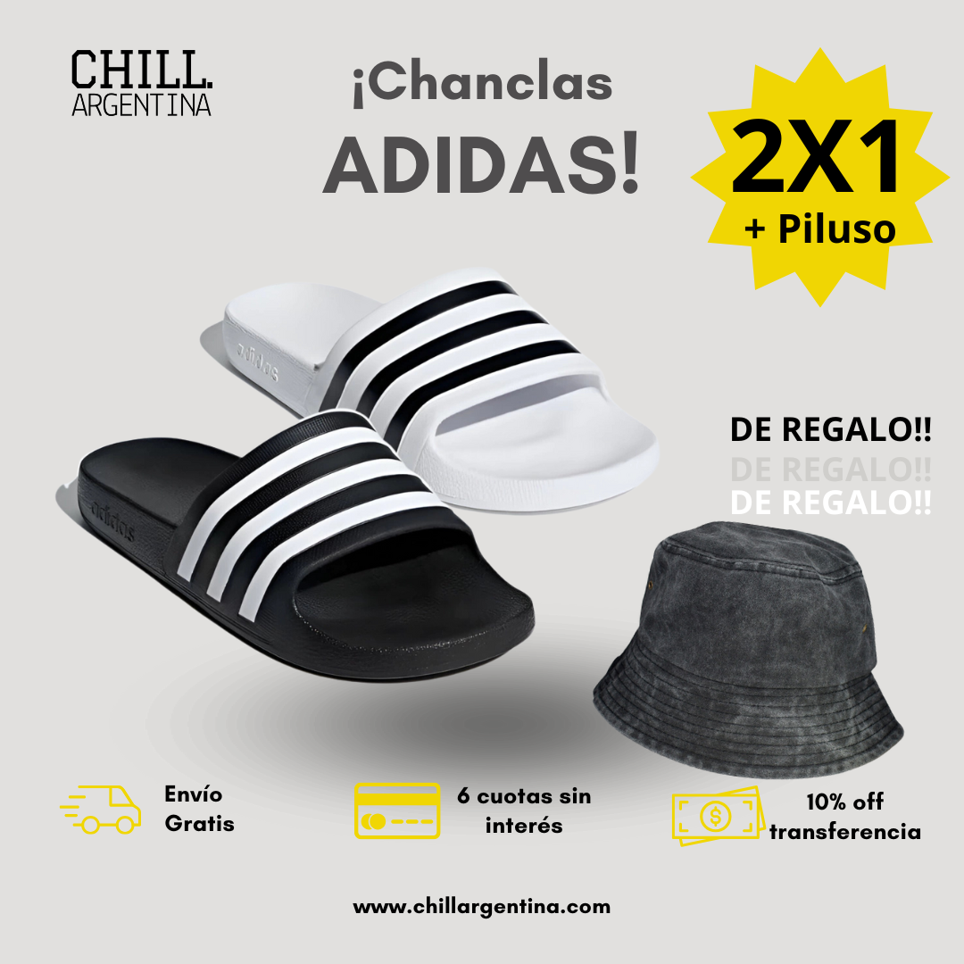 ¡¡¡2X1 CHANCLAS ADIDAS + PILUSO DE REGALO!!!